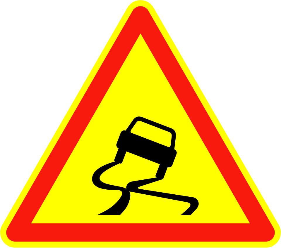 chaussee glissante